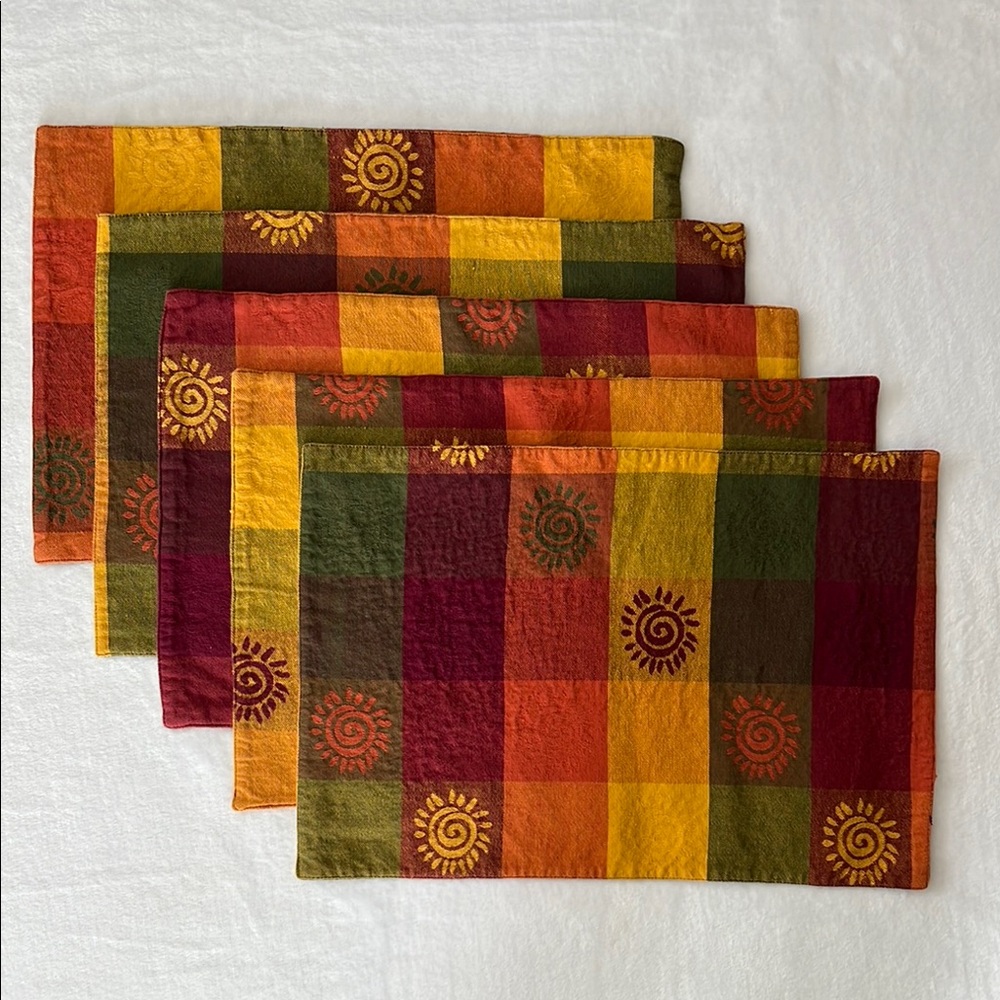Better Home and Gardens Plaid Table Matts (5)